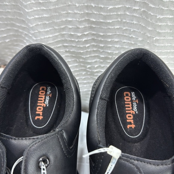 (W4) SafeTstep Comfort Men's Black Oxford Lace Up Work Shoes Anti-Slip 13 Men - Picture 7 of 12